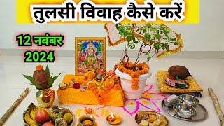 तुलसी विवाह कैसे करें  तुलसी विवाह पूजा विधि  Tulsi Vivah kaise karen [upl. by Fawna598]