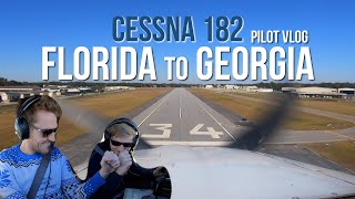 First Time Flying A CESSNA 182  Autopilot Engaged  Pilot VLOG [upl. by Oilisab828]