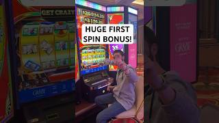 CRAZY First Spin on the MAX BET slots lasvegas [upl. by Loesceke893]