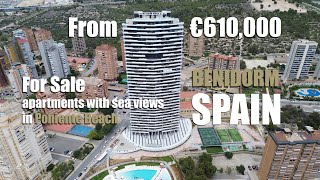 Apartments with sea views in Benidorm Beach complex for sale Benidorm Spain  Property in Spain [upl. by Morra]