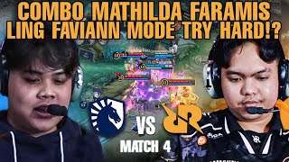 FAVIAN LING KELUAR LAGI RRQ PAKE COMBO MATHILD FARAMIS  RRQ VS TLID MATCH 4 [upl. by Sylvester68]