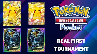 REAL FIRST TOURNAMENT this game sucks  Pokemon Pocket Ep 18 [upl. by Rediah]