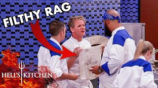 Disgusting Scenes Disrupt Charity Night  Hells Kitchen Full Service [upl. by Asirral]