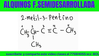 ALQUINOS 2metil3pentino [upl. by Cordelia]