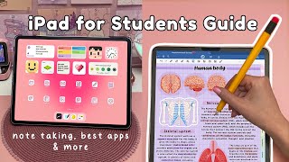 iPad for Students ✏️ note taking best apps tips amp accessories [upl. by Kcirad919]