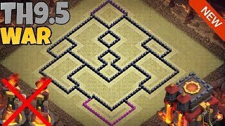 New Town Hall 10 TH10 War Base Without Inferno 2018  TH 95 War Base  Clash of Clans [upl. by Nicko]