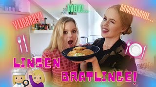 Rote Linsen Bratlinge  vegetarisch  lecker  einfach  bysisterstv [upl. by Yror]