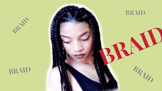 Tuto coiffure  mettre des BRAIDS [upl. by Arvo]