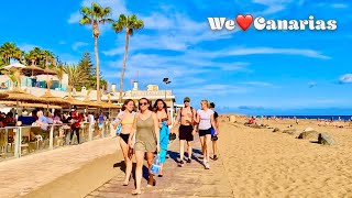 Gran Canaria Maspalomas Beach Walk 03 March 2022  We❤️Canarias [upl. by Ashil]