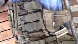 miltec Military Patrol USMC Tactical Vest woodland camo unboxing [upl. by Raseta249]