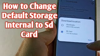 How to change default storage location internal to sd card on android  2023 [upl. by Ahsitaf]