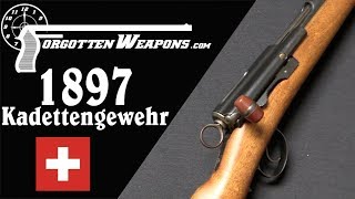 Swiss 1897 SchmidtRubin Kadettengewehr Training Rifle [upl. by Nnylkoorb]