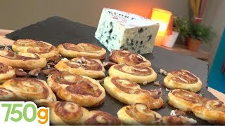 Recette de Palmiers au Roquefort et aux noix  750g [upl. by Sagerman]