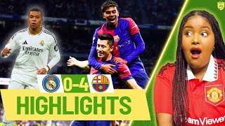 HUMILIATION REAL MADRID 0 4 BARCELONA  EL CLASICO  LIVE MATCH REACTION  LA LIGA [upl. by Tiny]