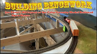 How To Build Model Railroad Benchwork  Joe Adaires HO Scale Model Railroad Benchwork [upl. by Yraeg]