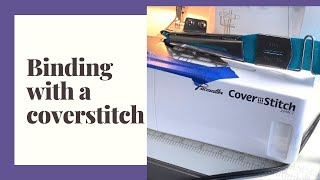 Binding with a coverstitch using a cheap attachment [upl. by Leasi]