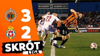 Fortuna 1 Liga Chrobry Głogów  Wisła Kraków 32  skrót [upl. by Harv]