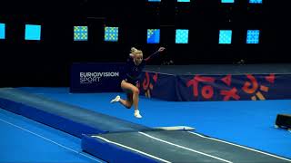 DAVIDSON Shanice GBRW2023 Trampoline WorldsQualificationTumblingR2 [upl. by Londoner]