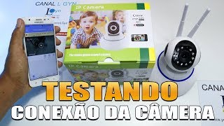 TESTANDO CONEXÃO WIFI DA CÂMERA IP ONVIF ROBOZINHO [upl. by Fidele]