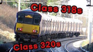 Trains At Cambuslang Class 320s 318s [upl. by Viv]