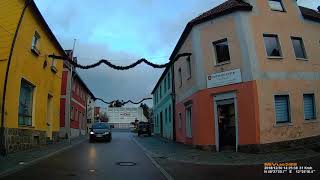 D Stadt Oberviechtach Landkreis Schwandorf Rundfahrt durch die Stadtmitte Dezember 2018 [upl. by Furiya]