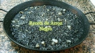 Receta fácil de arroz negro [upl. by Darcee]