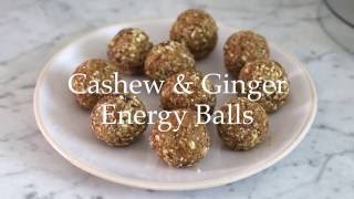 Deliciously Ella  Cashew and Ginger Energy Balls [upl. by Ash]