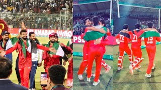 Islamabad United Heart winning celebration with Palestine flags after winning PSL Final [upl. by Werda737]