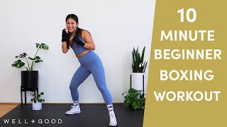 10 Minute Beginner Boxing Workout  Good Moves  WellGood [upl. by Broder]