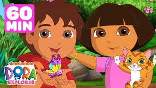 Doras Daring Rainforest Rescues 🦋 1 Hour  Dora the Explorer  Nick Jr [upl. by Evander]