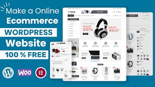 How to create WooCommerce wordpress website FREE  Create eCommerce website FREE  Make online shop [upl. by Firman28]