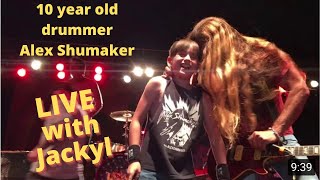 10 year old Alex Shumaker playing I stand Alone with Jackyl [upl. by Atikel]