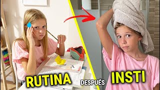 RUTINA DE TARDE NOCHE DESPUÉS DE MI PRIMER DÍA DE INSTITUTO 🎒 DANIELA GO SE AGOBIA MUCHO [upl. by Zephaniah]