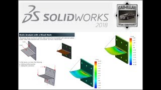 Static Analysis with Mixed Mesh  Solidworks 2018 Premium [upl. by Artinek75]