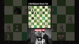 Amazing Tal 3 BRILLIANT MOVE IN ONE GAME chess yt [upl. by Essiralc]