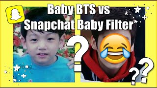 I compared BTS baby pics to BTS with the baby filterheres what happened [upl. by Ahsined635]