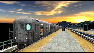 OpenBVE IRT R62A Bombardier 6 Train Action  East 177th StreetParkchester [upl. by Seaden]