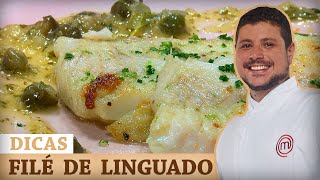 FILÉ DE LINGUADO AO MOLHO DE ALCAPARRAS com Raul Lemos  DICAS MASTERCHEF [upl. by Suirred]