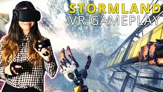 NEW OPEN WORLD COOP VR GAME  Stormland VR Gameplay  Part 1 Exclusive Demo from PAX West 2018 [upl. by Okiman]