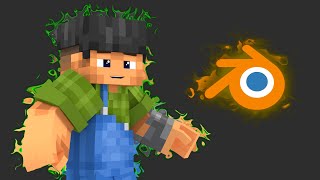 Minecraft skin render Blender [upl. by Ahseekan]