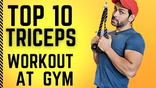 Triceps Exercise Tier List Simplified  7 BEST TRICEPS WORKOUT AT GYM TO GET BIGGER TRICE [upl. by Chassin]