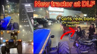 नया tractor लेते ही घूमने चल दिया🔥।लोग पागल हो गये इसको देख कर😍।Public reaction Done💥। [upl. by Yclek]