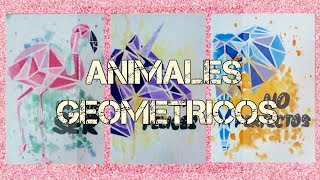 Cuadros DIY de ANIMALES GEOMÉTRICOS FÁCIL Y LOW COST  EriKreate ♥ [upl. by Hospers900]