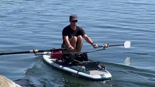 Angus Rowboats Carbon Fiber Sliding Rigger Drop In Rowing Unit [upl. by Lehpar]