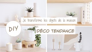 DIY déco  Je transforme des objets de la maison en déco tendance [upl. by Nosnevets]