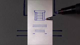 Very easy drawinghow to draw chair chair easy drawing shortsfeed shortsyoutubeshorts art [upl. by Ninnetta]