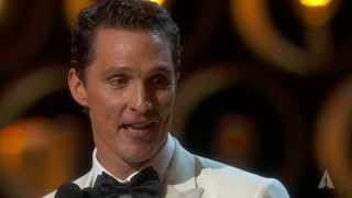 Matthew McConaughey winning Best Actor  86th Oscars 2014 [upl. by Dnomra]