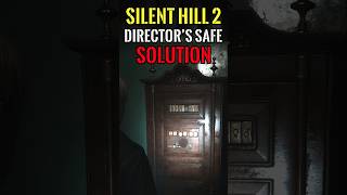 Silent Hill 2  Hospital Safe Puzzle 1 min guide [upl. by Dulsea980]