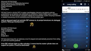 OBDeleven PRO  aktywacja Hill Hold Assist [upl. by Ocirne907]