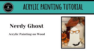 How to paint a Nerdy Ghost for Halloween [upl. by Stoeber]